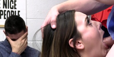 Thief Kinsley Kane gets fucked by officer in front of her bf