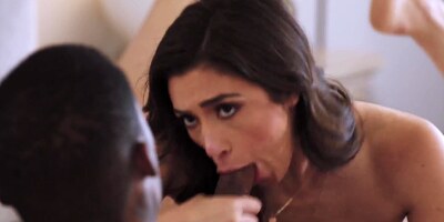 Her roommate's BF gives her the BBC she wants