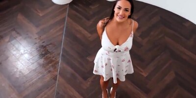 Boy fucks his new stepmother's skillful mouth