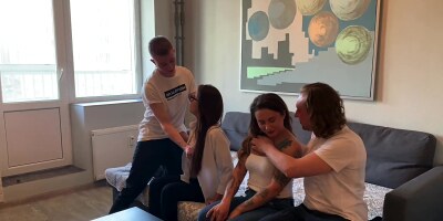 Two Female Students Fucked With Realtors For A Discount. Part 1