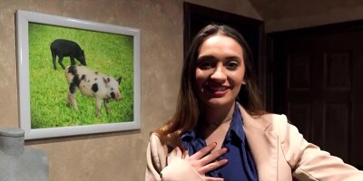 Client fucks his realtor's slutty stepdaughter