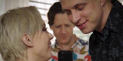 Busty MILF Kenzie Taylor has sex in front of cuckold husband