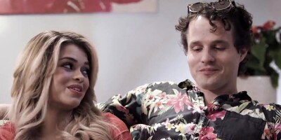 Husband falls asleep but stepbro is carnal with wife