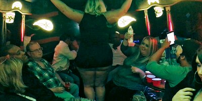 Interracial Swingers On A Party Bus