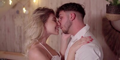 True romance with sweet blonde teen