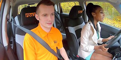 Ebony Learner Gets Stuck In Th