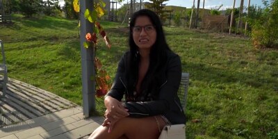 Girl receives big black cock for money on camera