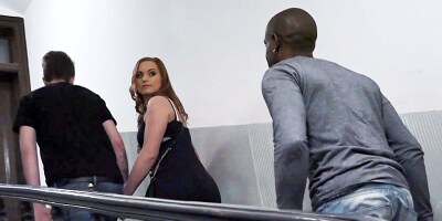 Amateur Czech Couple enjoys a Big Black Cock BBC in a Cuckold Threesome with Anal & Hard way at Hotel Room by Cum Eating