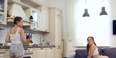 Debt collector has awesome sex with three chicks