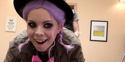 Lily is a freaky teen who gets banged by fake cop