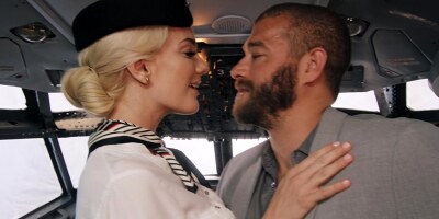 Kenna James hooks up with pilot