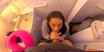 Full Vid Naughty. Purple Sneak To Airplane Toilet