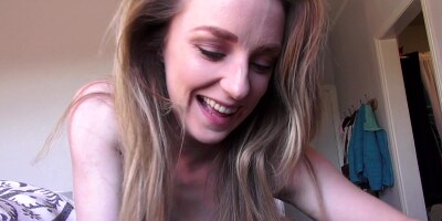 Cutie Kate Kennedy sucks dick greedily and gets rough fuck