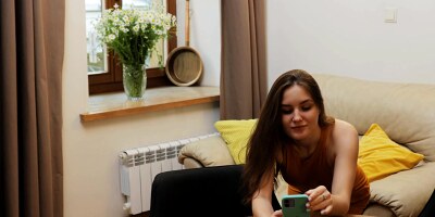 Teen Baby Bamby is photographed naked for bf