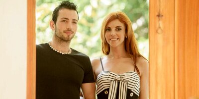 Good-looking redhead chick Bianca Resa is enjoying hot anal fuck