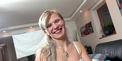 Innocent babe gets horny