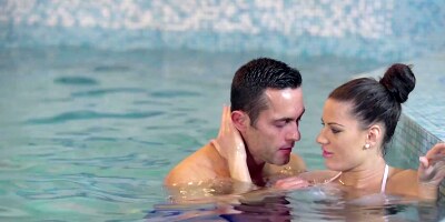 Juicy girl Athina Love is having sex in the swimming pool