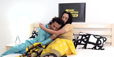 Young man fucks Indian woman with pierced nipples