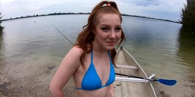 YNGR - Fishing and Fucking with Redhead Teen