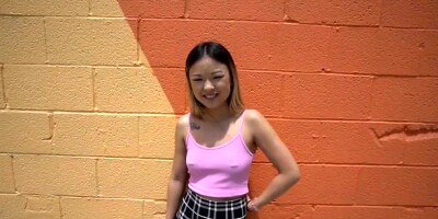 Real Hot Asian Lulu Chu Fucked during Porn Casting