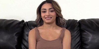 BRCC - 22yo Sexy Brunette Gets Pounded and Facialized in Casting!