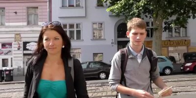 HUNT4K. Poor Dude Watches Sexy Girlfriend Cheating on him for Cash