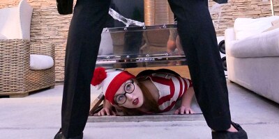 Geeky teen gets stripped and fucked by a badass thief