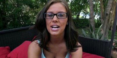Teen brunette Whitney Westgate craves a hard dick to penetrate her