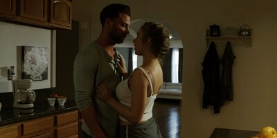 Naturally busty pornstar receives cunnilingus and fucks roughly