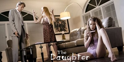 Young babe gets fucked by her perverted stepfather