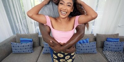 Big Black Cock Fucks A Fun Size Babe