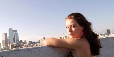 Nasty slut Lana Rhoades begs for a rough anal pounding and creampie