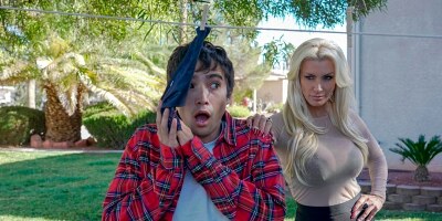 Panty Thief Stuck With A Milf