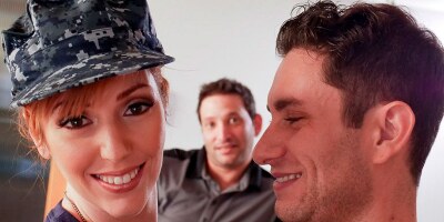 Tall cougar with big tits bangs a rock hard dick on the sofa