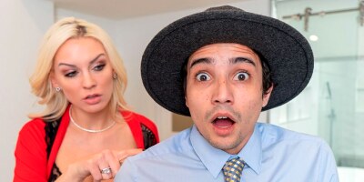 Big titted cougar sits on a nice dick and rides it