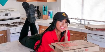 Pizza Delivery Girl Stock In The Window Fuck By The Customer