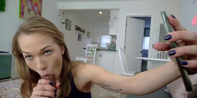 Diana Grace fucking her stepbro to make her BF jelaous