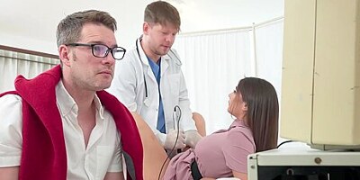 Tru Kait, Michael Fly And Tommy Woods - Sizzling Brunette Gets Fucked With Her Panties On