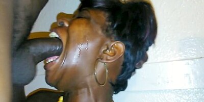 This African Slut Exchanging Her Throat