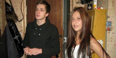 Spicy skinny brunette Germiona feels a long dick in her wet pussy
