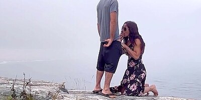 Day At The Ocean And She Just Couldn’t Keep Her Clothes On! Fucked Me On The Beach