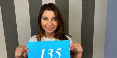 Astonishing busty doll Kattie Hill feels a long dick in her pussy