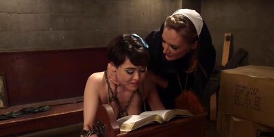 The Holiest Of Holes: Anal Lesbian Blasphemy!