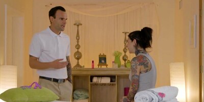 Man has sex with client on the massage table