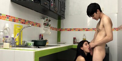 Find My Horny Stepsister In The Kitchen And End Up Fucking Her Pussy