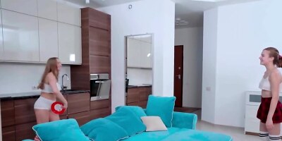 Lovely schoolgirls Mila and Lana Broks in a lesbian video