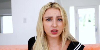 Blonde cutie is ass-fucked hard in a POV-style sex video