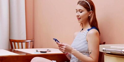 Courtesan with juicy tits helps client reach orgasm