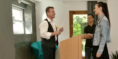 George Uhl and Alisa Horakova are fucking on the floor