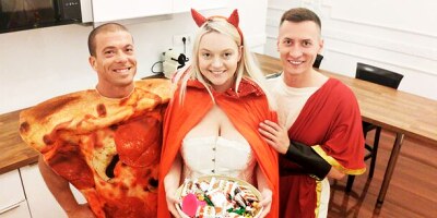 Trick or Anal Creampie Treat for Busty MILF Sandra Sweet - Part 1